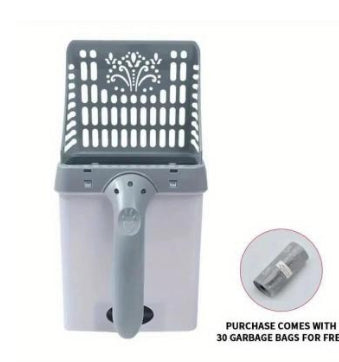 Neater Litter Genie Scooper Cat Litter Sifter Scoop System Kitty Litter Scooper with Extra Waste Bags by Neater Litter Scooper
